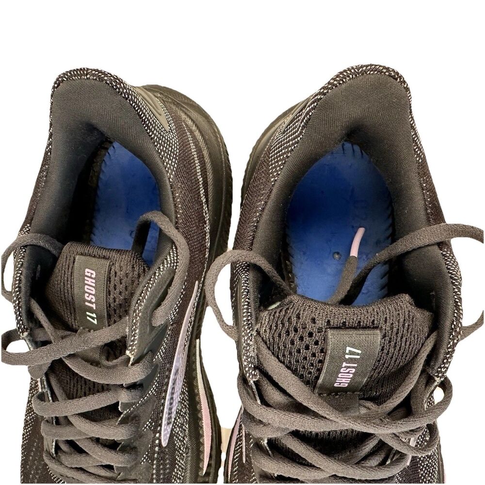 Brooks Ghost 17 Womens Size 7.5 WIDE Gray/Clearwater/Purple Running Shoes - Picture 6 of 11